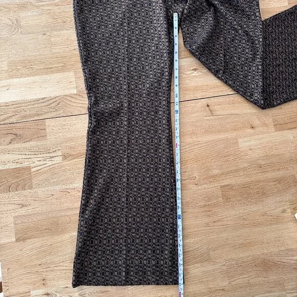 Cabi Director Trouser Style #4505 - Brown & Black Gold Print Sz 14 - Picture 9 of 16